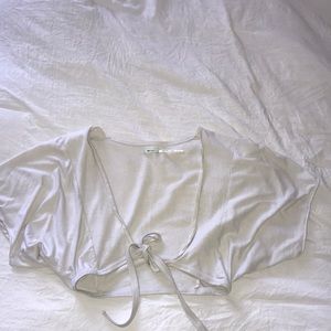 Urban outfitters tie front crop